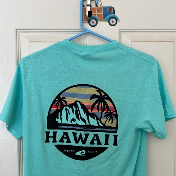 Teal Hawaii T Shirt - Picture 2 of 2